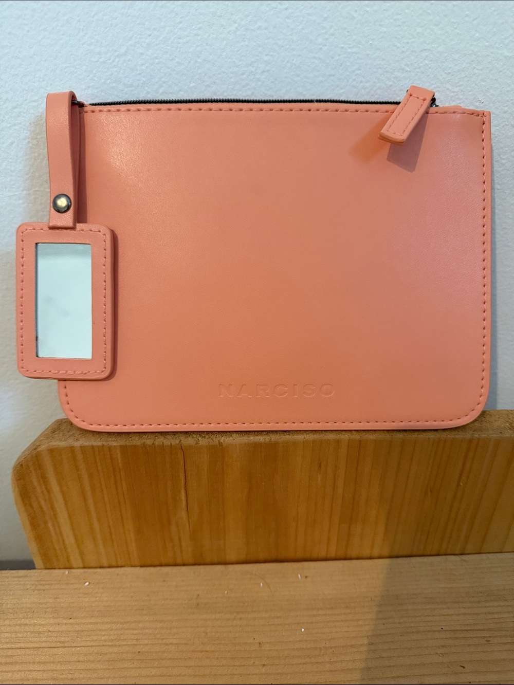 Narciso Rodriguez Coral Pink Leather Pouch